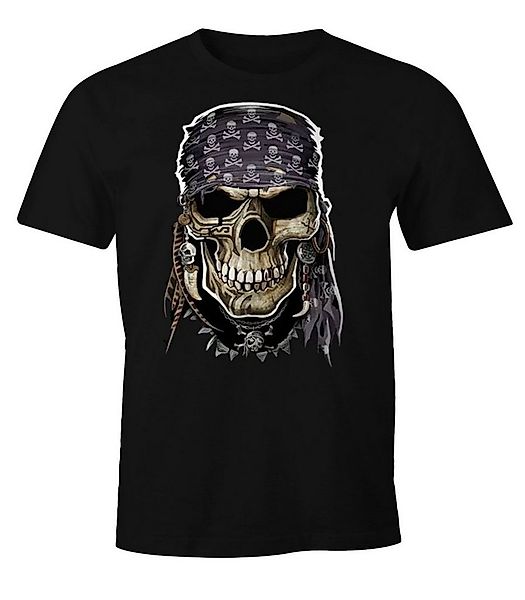 MoonWorks Print-Shirt Herren T-Shirt Pirate Skull mit Print günstig online kaufen