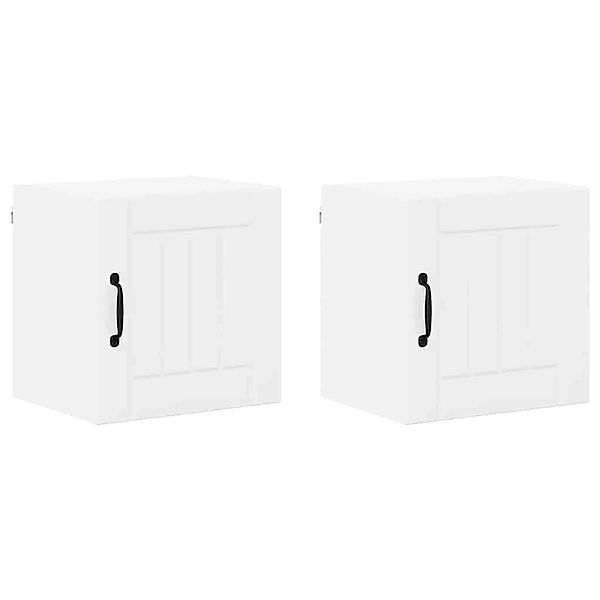 vidaXL Küchenschrank mit Regal 2 Stk Hochglanz Weiß 40 x 31 x 40 cm 884883 günstig online kaufen