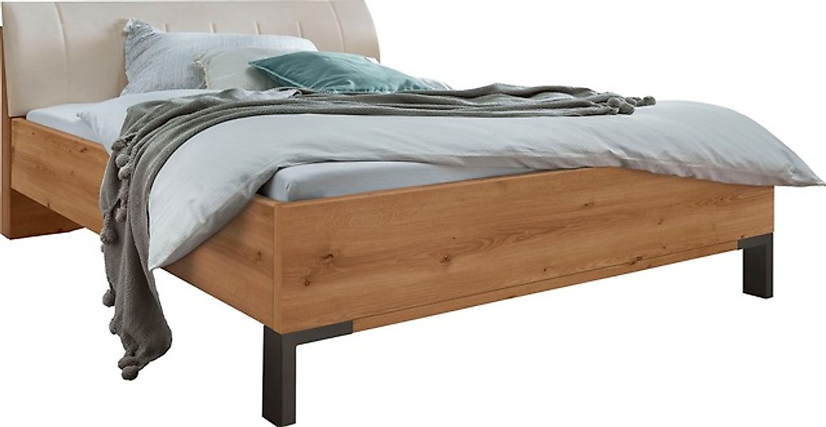 WIEMANN Futonbett »Monaco, Bettgestell, Bettrahmen, komfortables Polsterkop günstig online kaufen