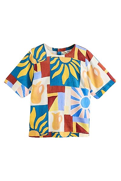 Next T-Shirt Kurzärmeliges, kastiges T-Shirt mit günstig online kaufen