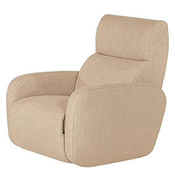 home24 loftscape Sessel Mezin II Beige Webstoff mit Relaxfunktion 97x104x10 günstig online kaufen