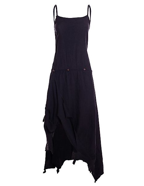 Vishes Sommerkleid Strandkleid Damen Zipfel verstellbar Spaghettiträger Bau günstig online kaufen