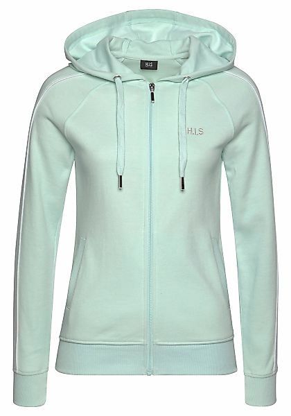 H.I.S Sweatjacke, mit Piping an den Ärmeln, Loungeanzug günstig online kaufen