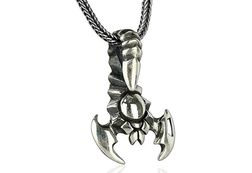 NAHLE Kette mit Anhänger Silber Skorpion mit Silber Fuchsschwanz Kette (2-t günstig online kaufen