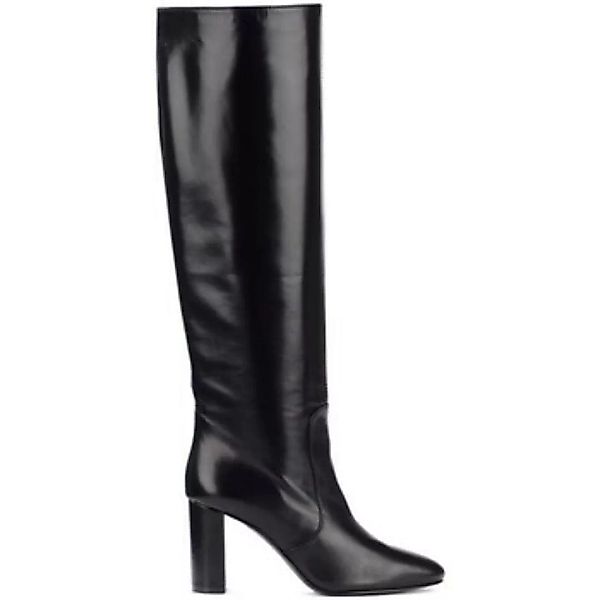 Via Roma 15  Damenstiefel Stiefel mit Absatz  aus schwarzem Leder günstig online kaufen