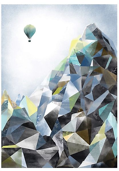 Poster Nature Mountain Balloon günstig online kaufen
