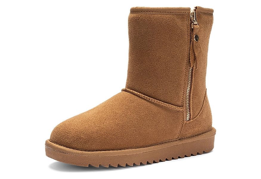 Ara ALASKA Zip Winterboots Schlupfboots, Plateauboots mit Lammfellfutter günstig online kaufen