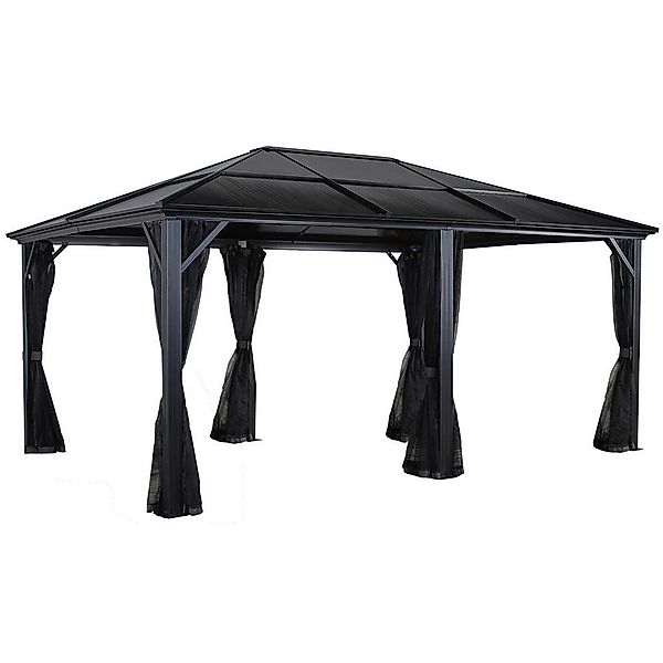 Sojag Pavillon Meridien anthrazit Aluminium B/H/L: ca. 343x270x463 cm günstig online kaufen