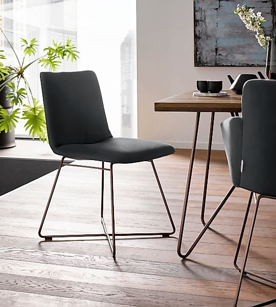 W.SCHILLIG Polsterstuhl "jakob" () mit Drahtrohrgestell in Bronze pulverbes günstig online kaufen