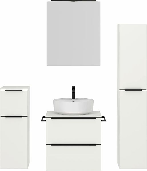 nobilia Badmöbel-Set "Alvene" vormontiert, mit Soft-Close, 4 Stk. tlg. günstig online kaufen