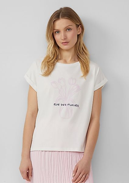 s.Oliver Shirttop T-Shirt mit Frontprint im günstig online kaufen