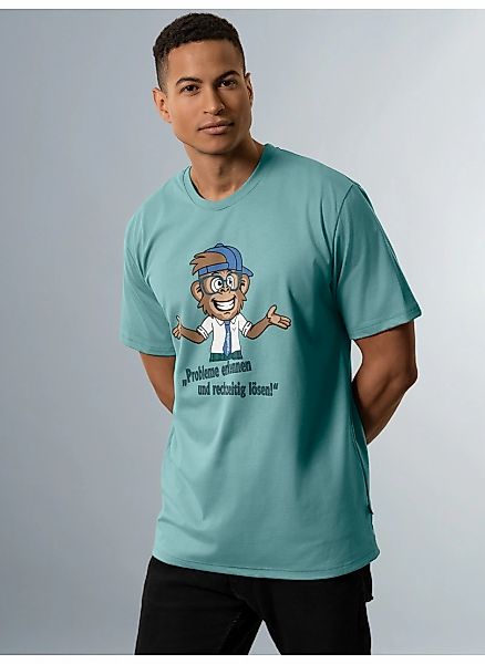 Trigema T-Shirt "TRIGEMA Spruch Shirt mit lustigem Affen-Print" 1 Stk. tlg. günstig online kaufen