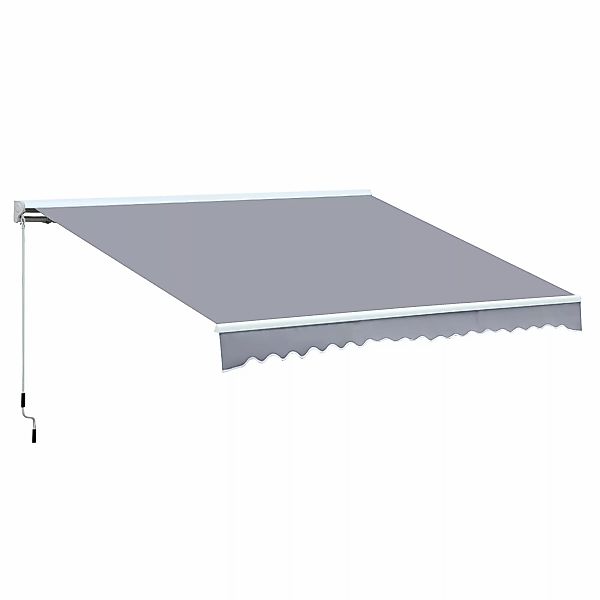 Outsunny Markise 4,5x3m  Alu-Markise, Aluminium-Gelenkarm-Markise, Sonnensc günstig online kaufen