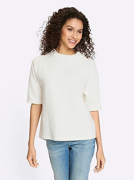 heine Sweater Sweatshirt Kurzarm Struktur günstig online kaufen