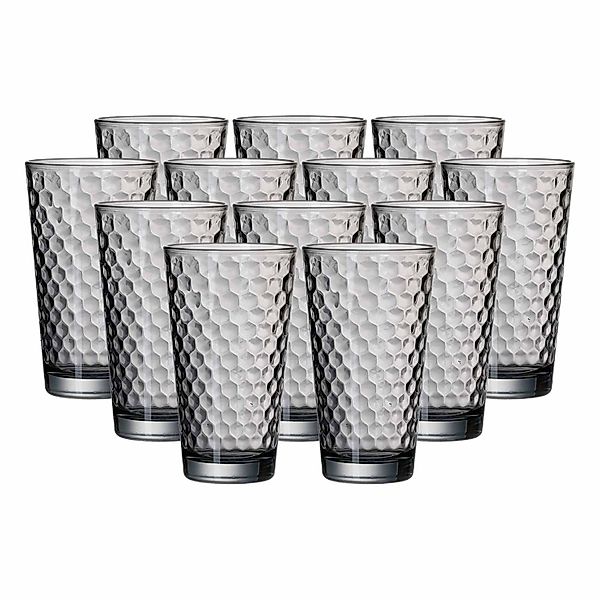 Ritzenhoff & Breker Favo Longdrinkgläser 400 ml 12er Set grau günstig online kaufen