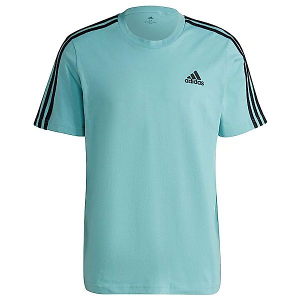 Adidas 3 Stripes Sj Kurzarm T-shirt L Mint Ton / Black günstig online kaufen
