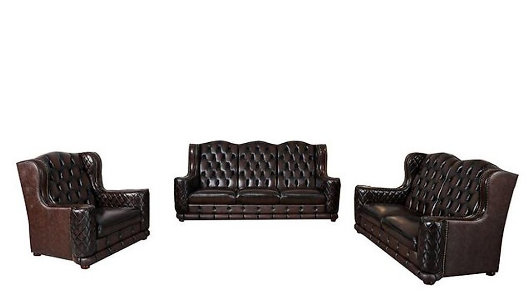 Salottini Polstergarnitur XL Luxus Chesterfield Watford Sofagarnitur 3/3 Po günstig online kaufen