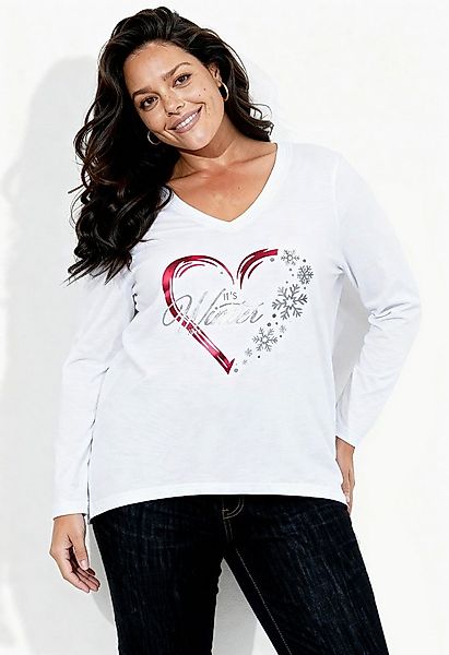 Angel of Style Longshirt T-Shirt Weihnachtsherz günstig online kaufen