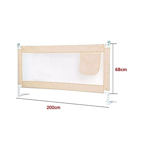 Youyijia Bettgestell Baby Bettgitter 200x68cm Kinder Bettschutzgitter günstig online kaufen