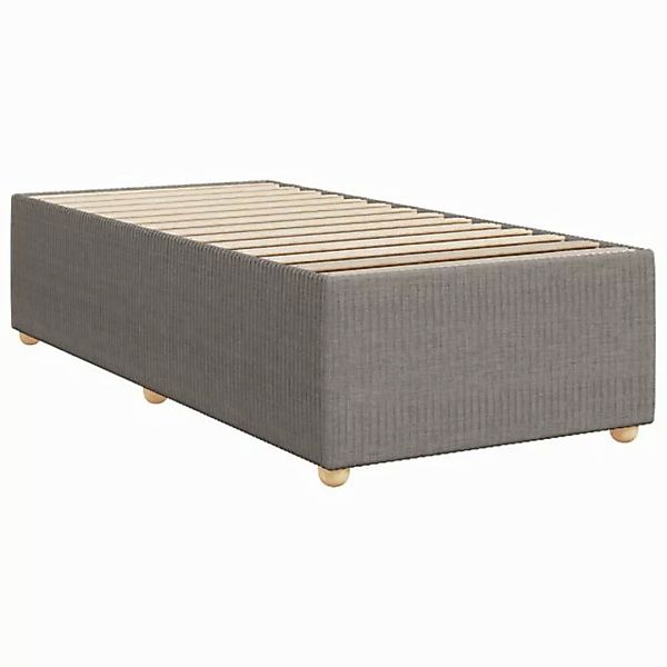 vidaXL Bett Bettgestell ohne Matratze Taupe 90x200 cm Stoff günstig online kaufen