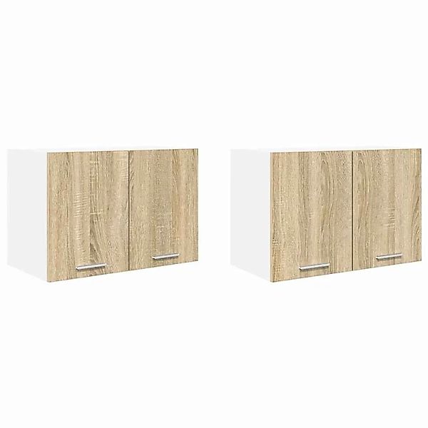 vidaXL Hängeschrank 2 Stk Sonoma-Eiche und Weiß 60 x 31 x 40 cm 884167 günstig online kaufen