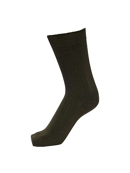 SELECTED Gerippte Socken Herren Grün günstig online kaufen