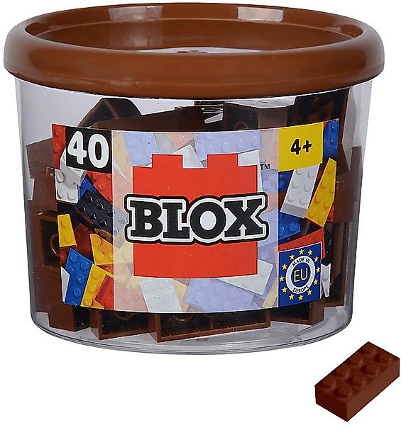 SIMBA Konstruktionsspielzeug Bausteine Blox 40 Teile 8er braun 104114538 Sp günstig online kaufen
