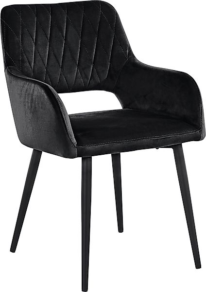 Leonique Esszimmerstuhl »Franca« (Set) 2 Stk.Sitz in Samtvelours, Rückenleh günstig online kaufen