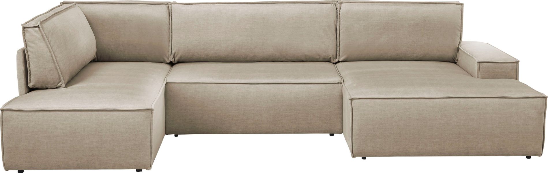 Home affaire Wohnlandschaft "SHERWOOD 329 cm, U-Form, Schlafsofa," Schlaffu günstig online kaufen