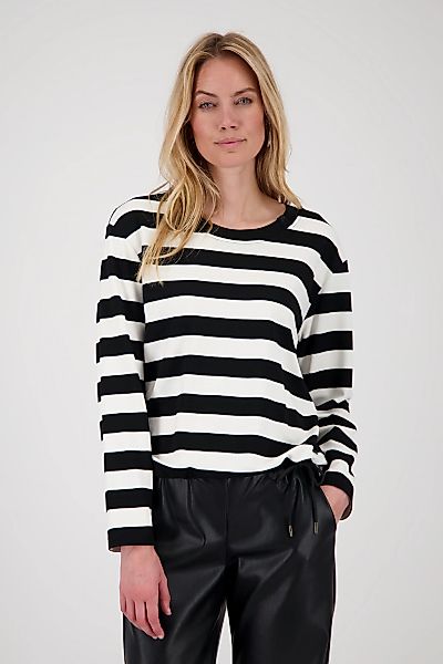 Monari Sweatshirt "Sweatshirt Ringel", Mit Rundhalsausschnitt mit Schmuckde günstig online kaufen