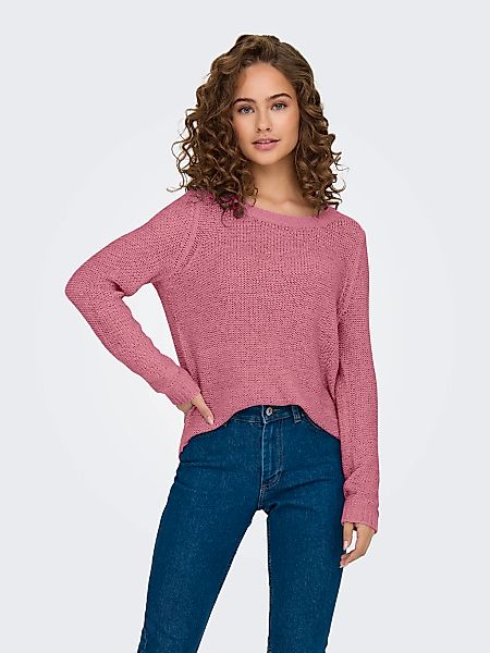 ONLY Strickpullover "ONLGEENA XO L/S PULLOVER KNT NOOS" mit Rundhalsausschn günstig online kaufen