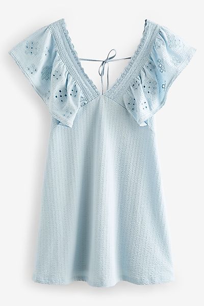 Next Minikleid Minikleid mit bestickten Ärmeln günstig online kaufen