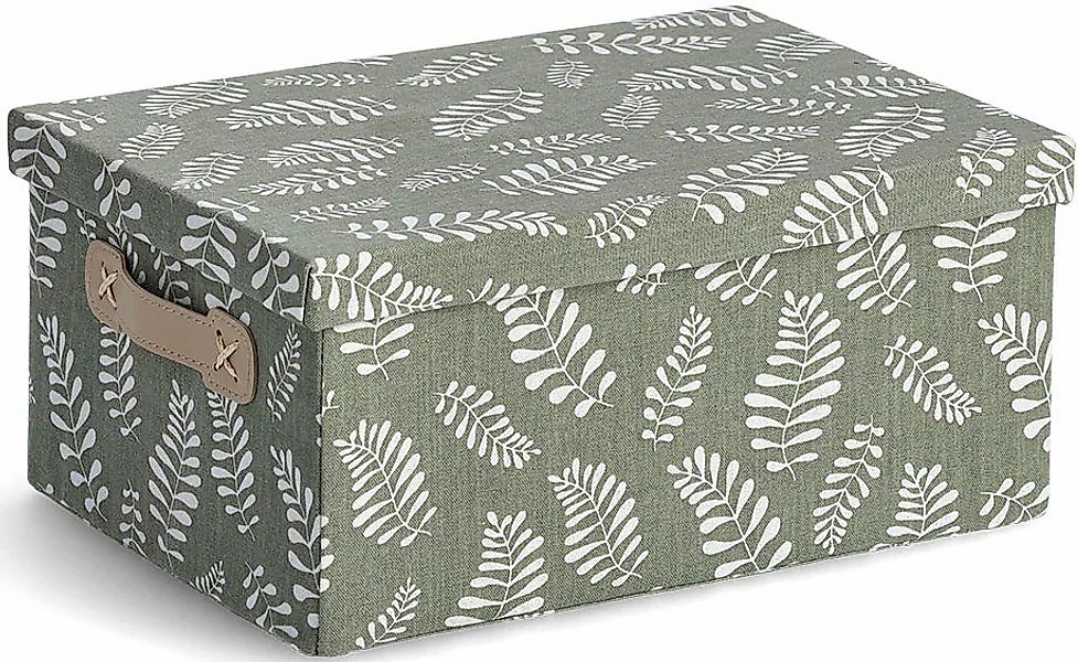 Zeller Present Aufbewahrungsbox "Leaves", (1 St.), Baumwollmix günstig online kaufen