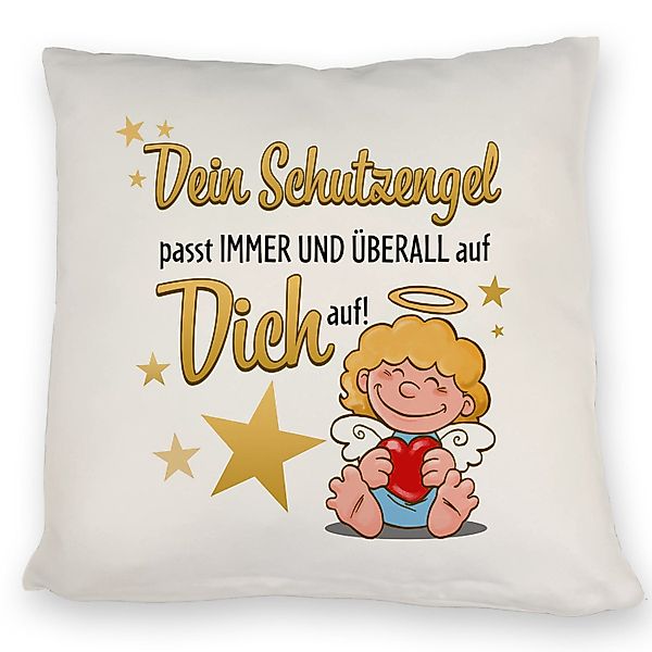 speecheese Dekokissen Schutzengel Kissen mit Spruch günstig online kaufen