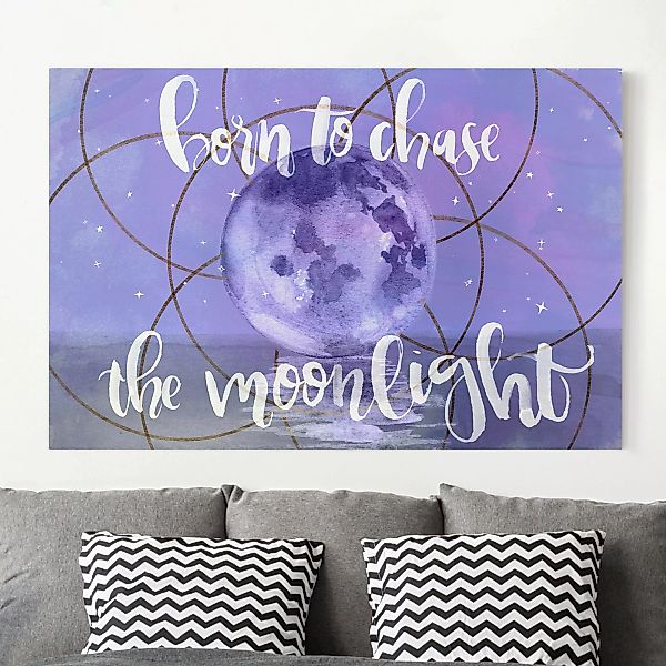 Leinwandbild Spruch - Querformat Mond-Kind - Moonlight günstig online kaufen