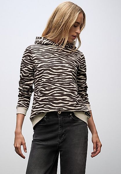 STREET ONE Hoodie mit Zebramuster günstig online kaufen