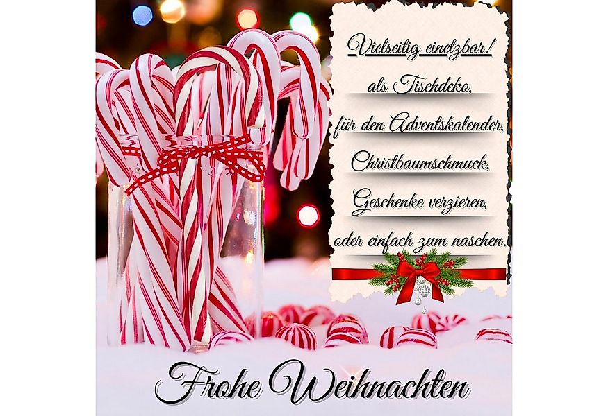Bada Bing Hänge-Weihnachtsbaum Deko Zuckerstangen Essbar Candy Canes Baumsc günstig online kaufen