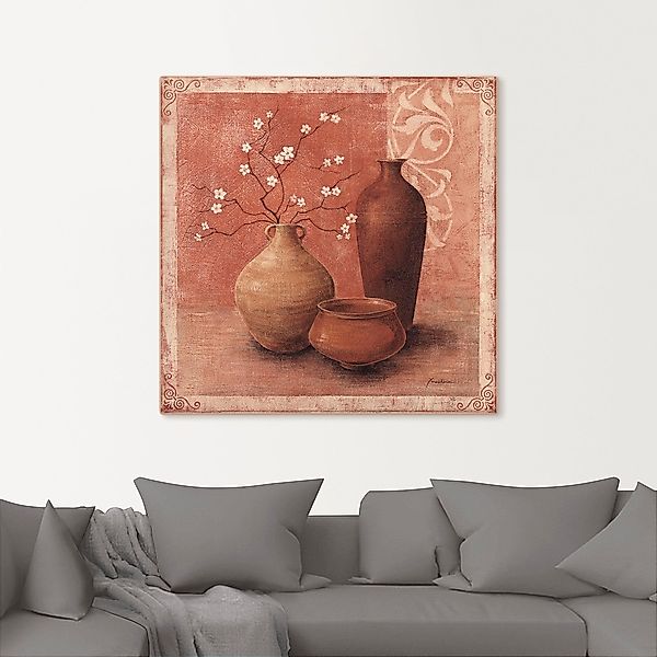 Artland Leinwandbild »Frühling im Fergana Tal«, Vasen & Töpfe, (1 St.), auf günstig online kaufen