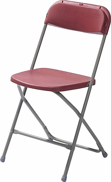 Essentials Klappstuhl "Budget" () 1 Stk.grau/bordeaux günstig online kaufen