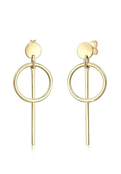 Elli Paar Ohrhänger Hänger Plättchen Kreis Basic 925 Silber günstig online kaufen