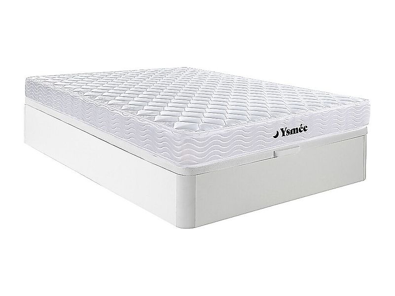 Set aus Bettgestell mit Bettkasten + Federkernmatratze mit Memory Schaum - günstig online kaufen