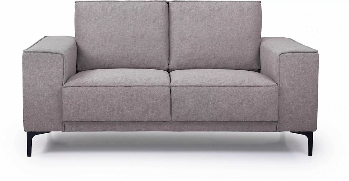 Places of Style 2-Sitzer "Kompaktsofa Oland, Struktur, Flachgewebe, Luxus-M günstig online kaufen