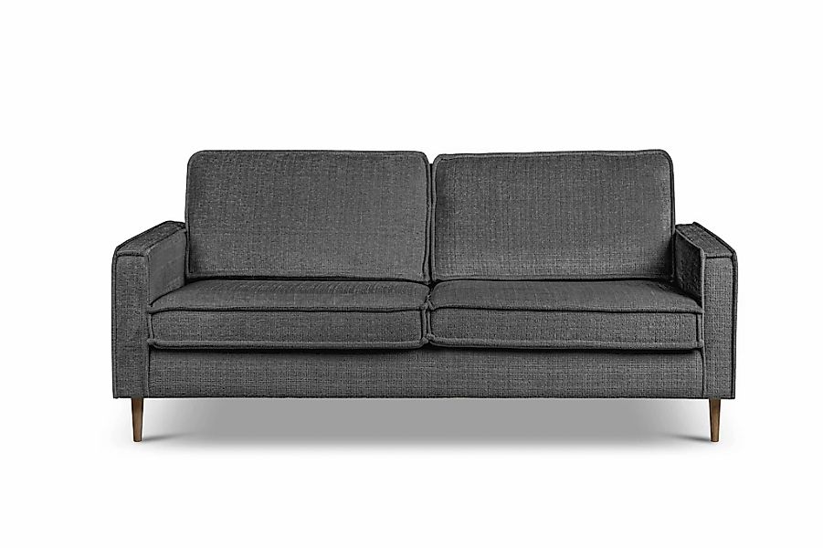 Home affaire 3-Sitzer "Pinto Skandi, 206 cm, Chenille, Struktur" mit Keder, günstig online kaufen