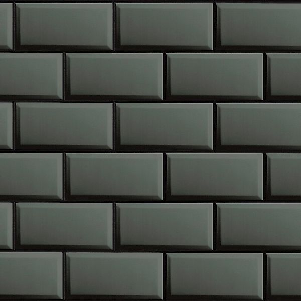 PROFHOME 383571-GU Stein Kacheln Tapete Design glänzend Anthrazit Grau 0,53 günstig online kaufen