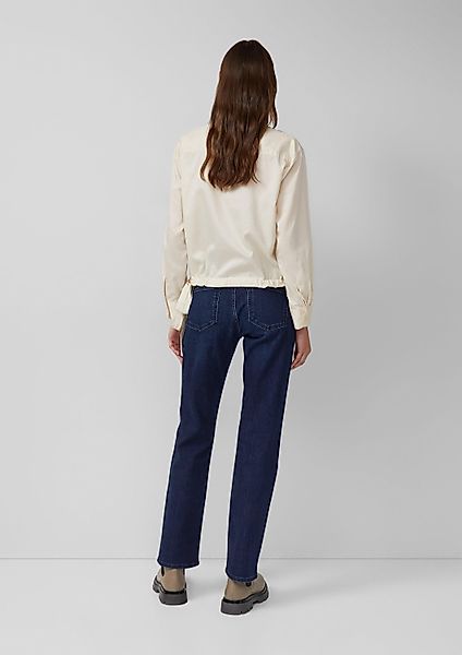 s.Oliver Langarmbluse Bluse Fließende Baumwollsatin-Bluse mit günstig online kaufen