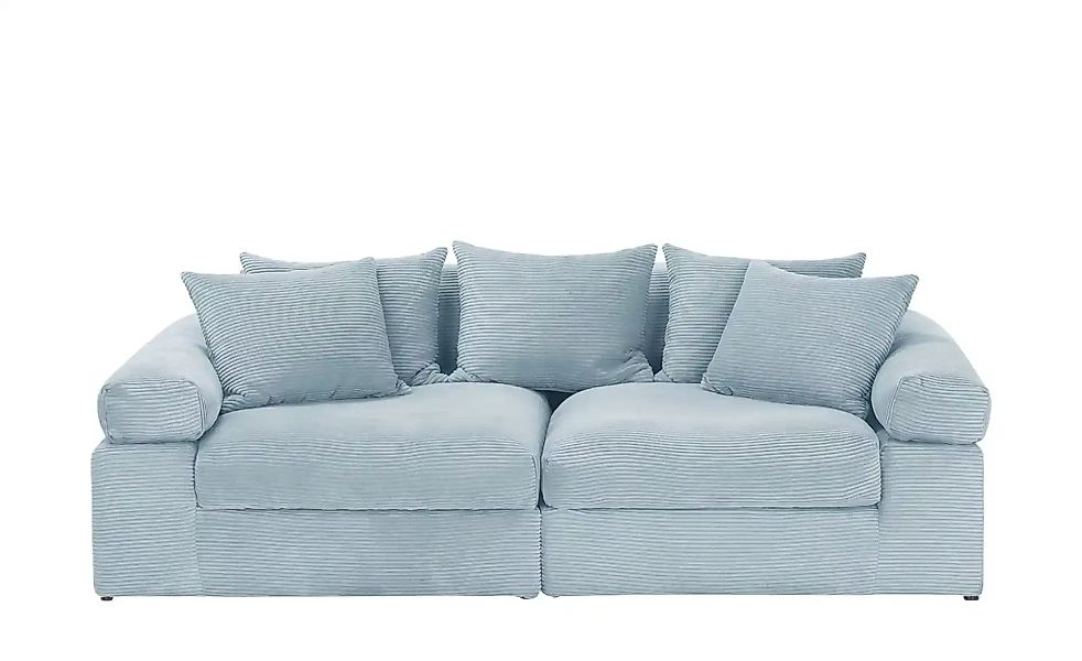 smart Big Sofa mit trendigem Cordbezug Lionore ¦ türkis/petrol ¦ Maße (cm): günstig online kaufen