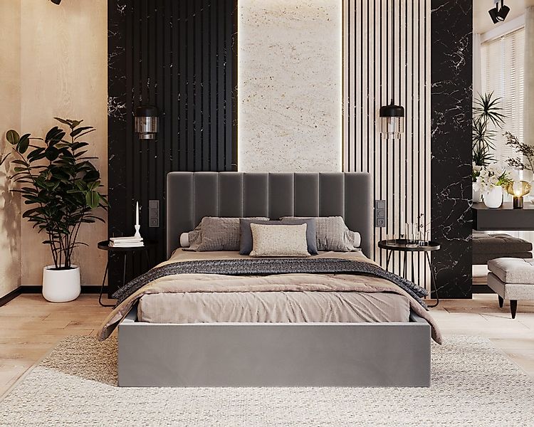 thematys Polsterbett Bett Stauraumbett Velours 90x200, 120x200, 140x200, 16 günstig online kaufen