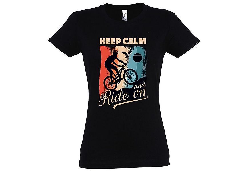 Youth Designz Print-Shirt Keep Calm Fahrrad Damen T-Shirt mit modischem Fro günstig online kaufen