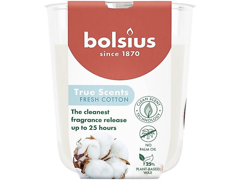 Bolsius Duftkerze Bolsius Duftkerze im Glas true scents Ø 7,3 x 8 cm günstig online kaufen