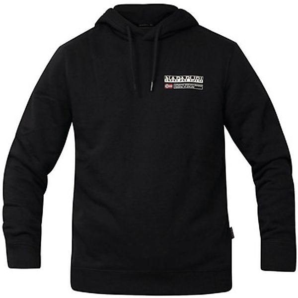 Napapijri Sweatshirt Herren Schwarzes Langarm-Kapuzenpullover: Stilvoll günstig online kaufen